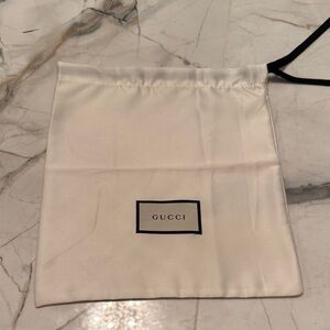 Gucci White Satin Dust Bag  NEW